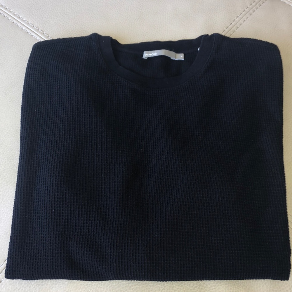 Vince waffle crew neck size medium